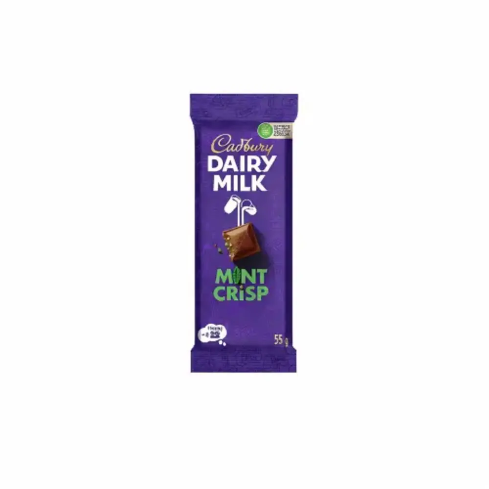 Cadbury Dairy Milk Mint Crisp 55Gm